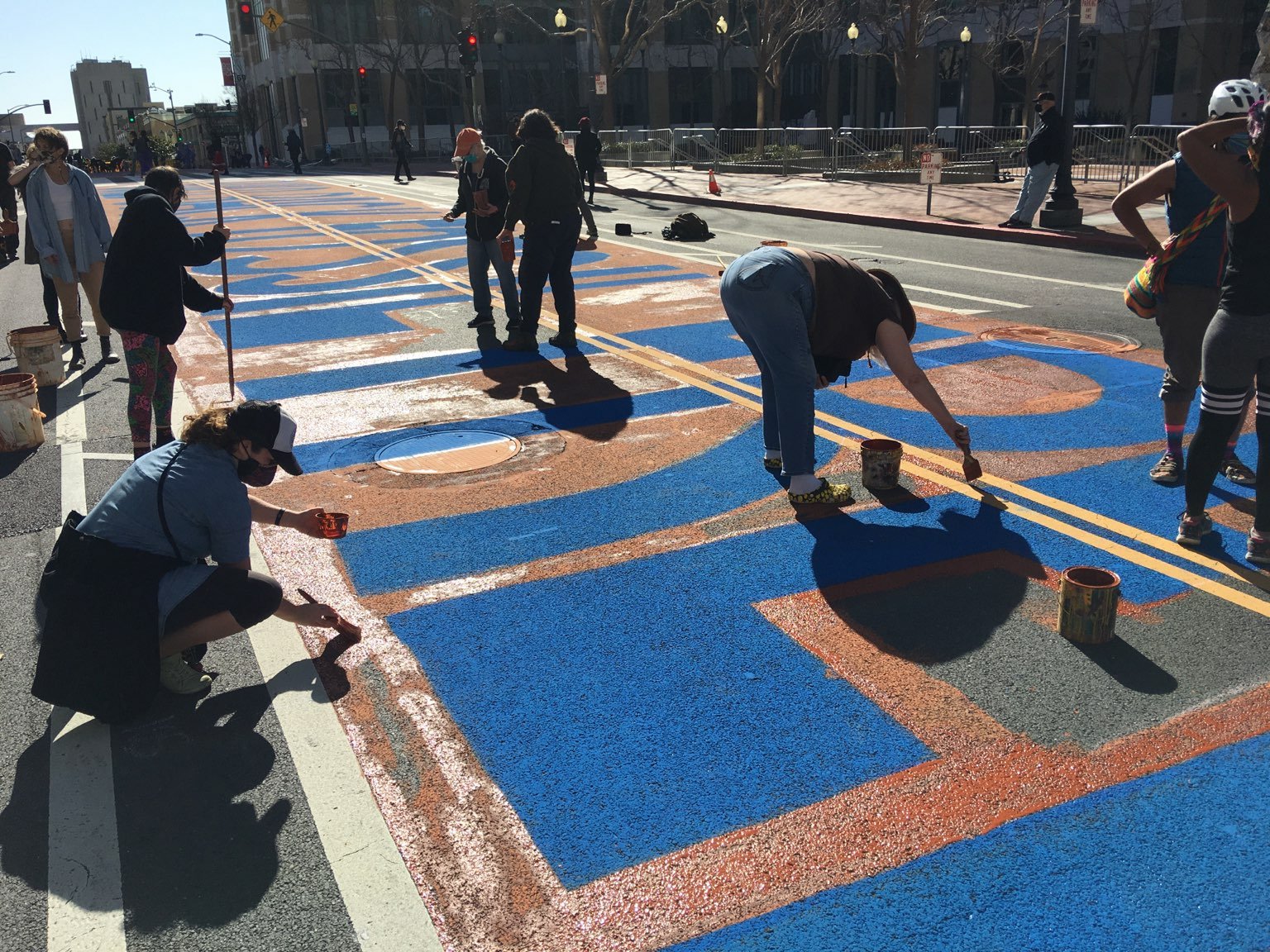 Stop Line 3 Street Mural:February 27th, 2021